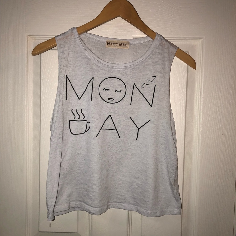 White Muscle Tank Top